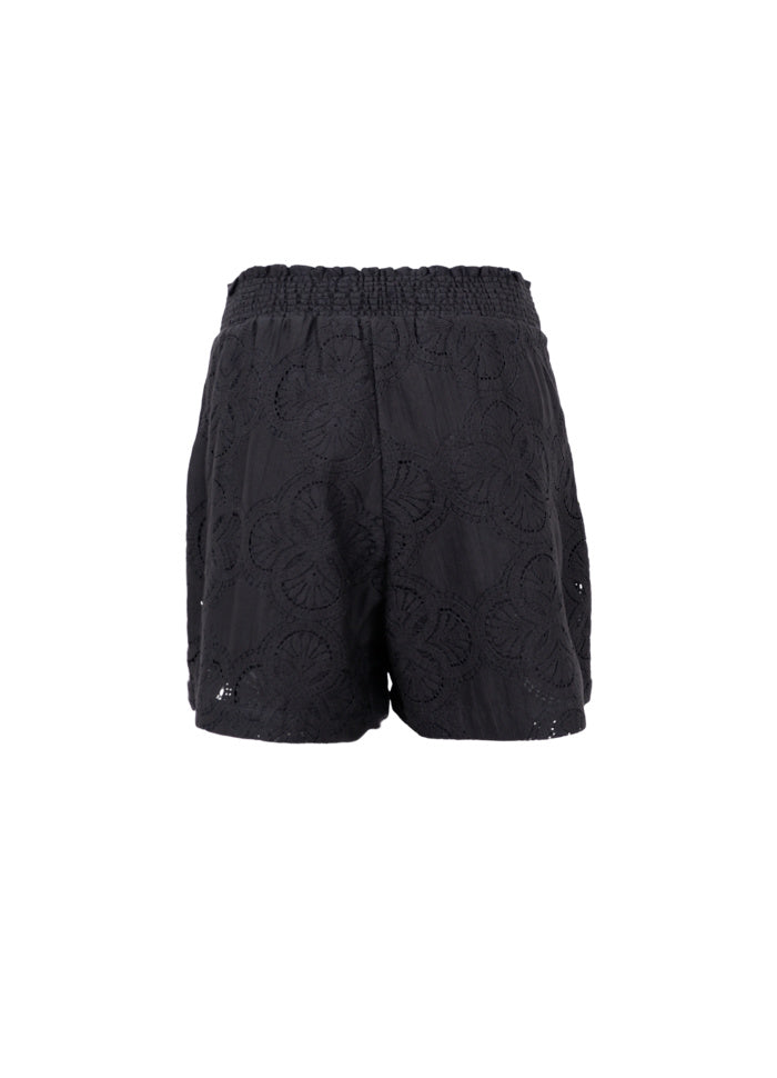 Milos Lace Shorts in Black