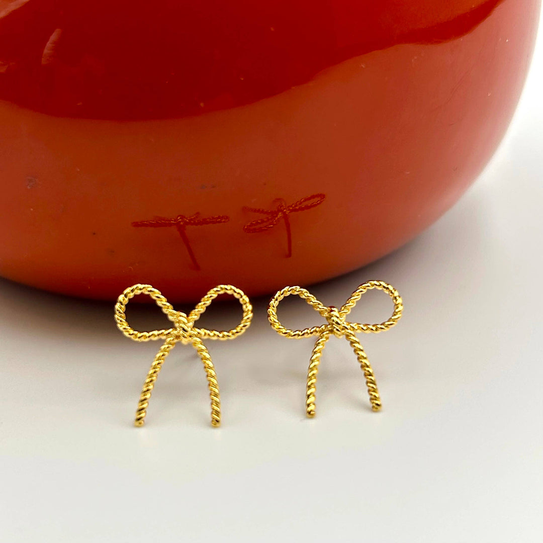 Beaded Bows earrings