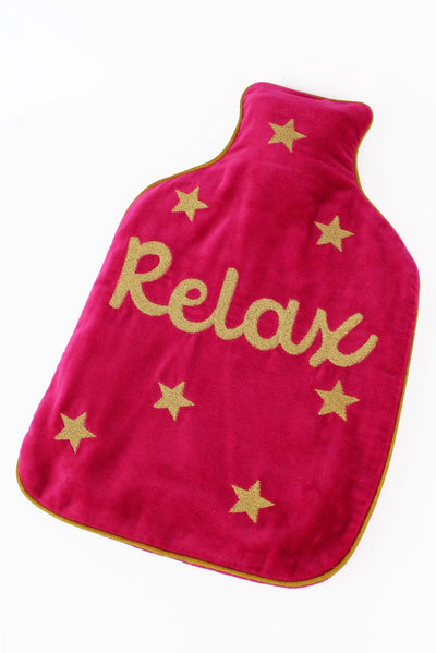 Pink Velvet Relax Hot Water Bottle