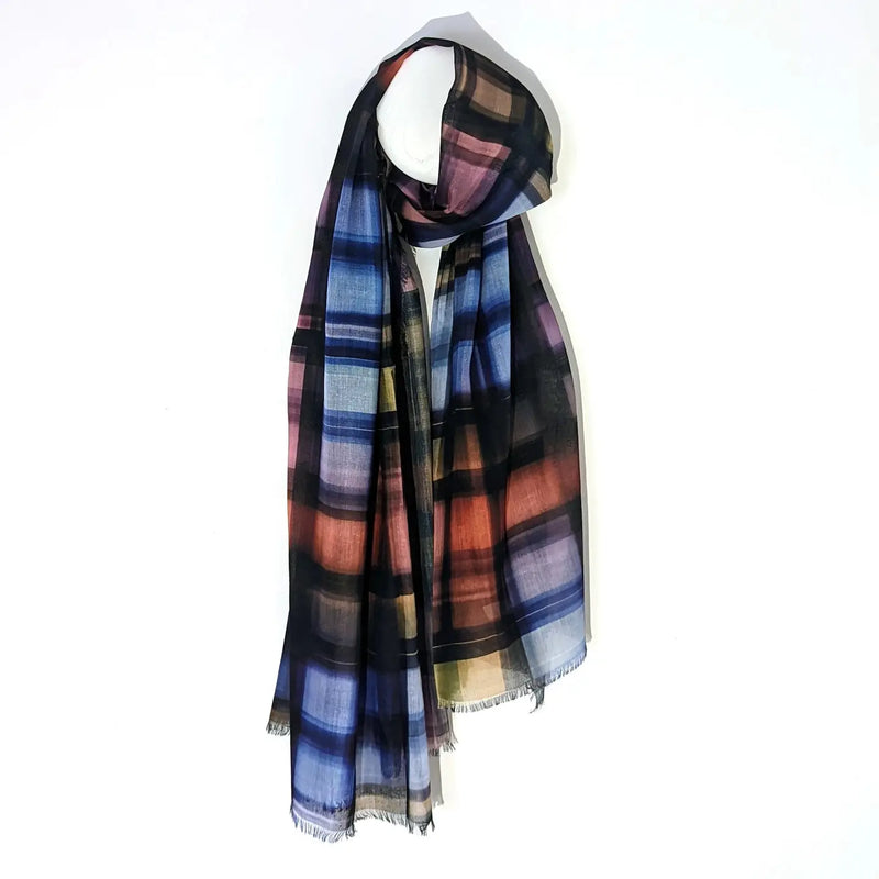 Multi Mix Lightweight Tartan Scarf