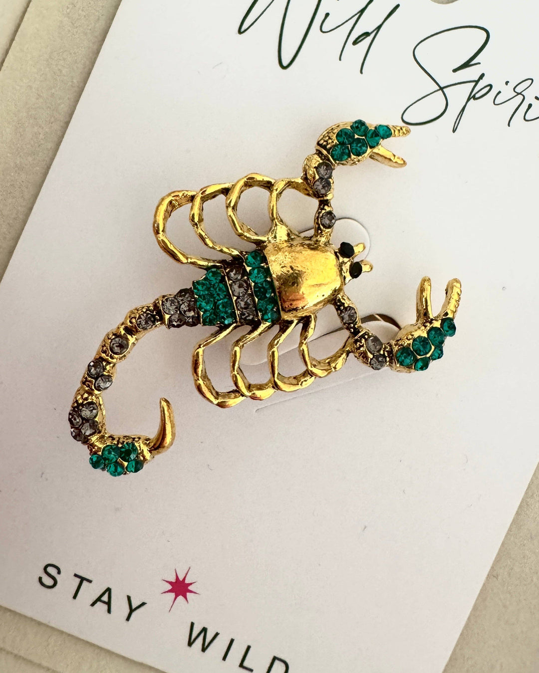 The Green Scorpion Brooch