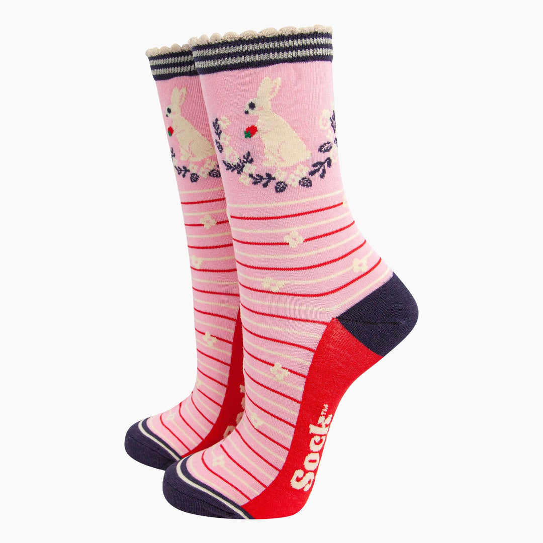 Pink Bunny Wreath Women&
