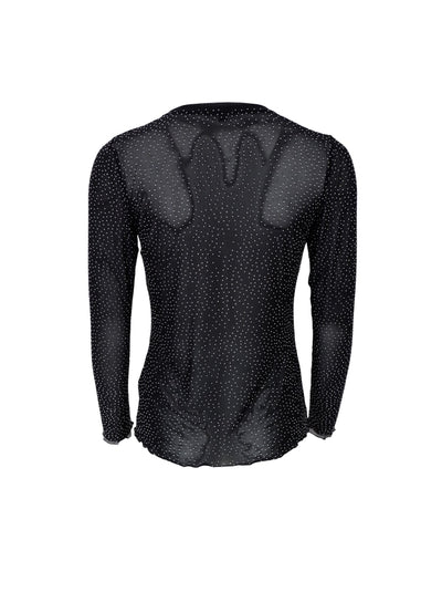 Alexis Mesh Top with Sparkle Stones