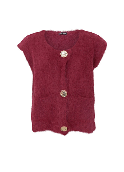 JOERK Mohair Knitted Button Vest