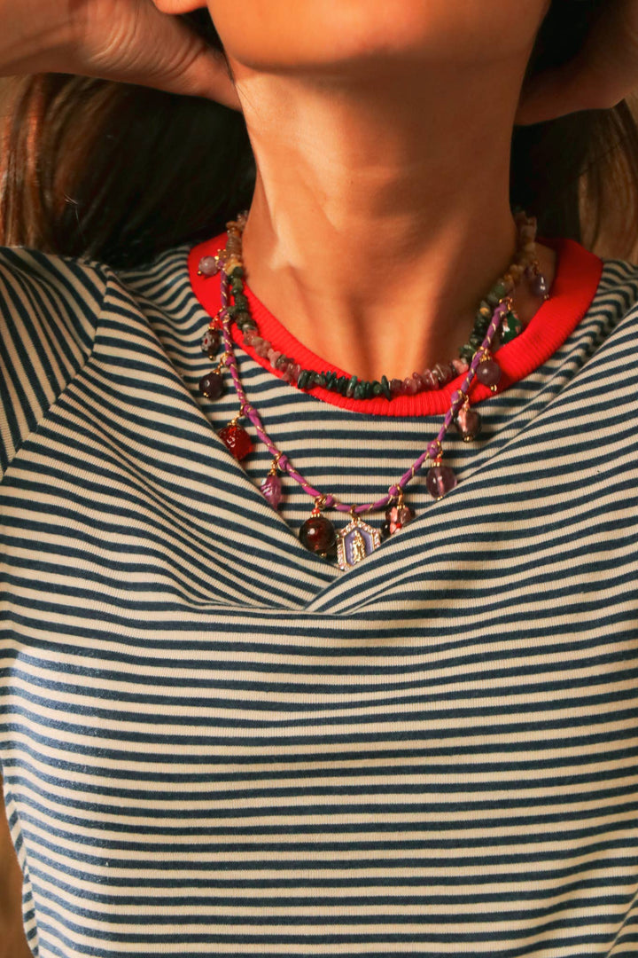 Silk Necklace: 8