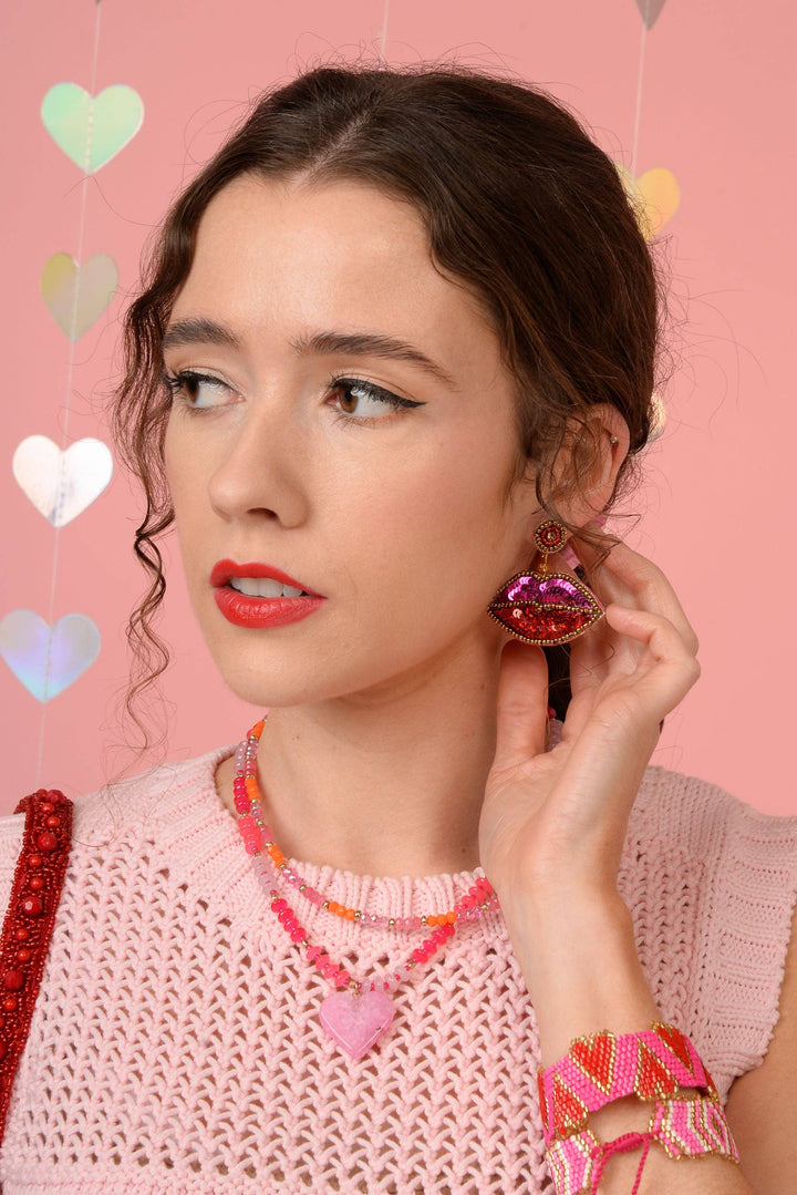 LIPS DROP EARRINGS