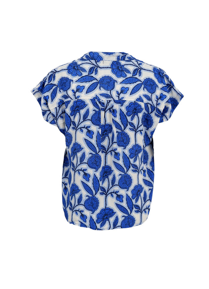 Andrea Blouse in Urban Blue