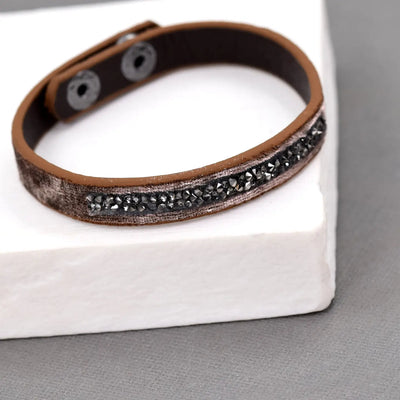 Crystal & Velvet Bracelet