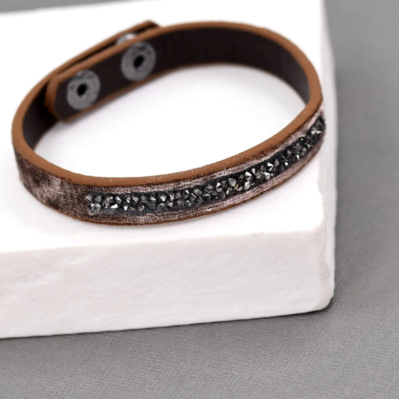 Crystal & Velvet Bracelet