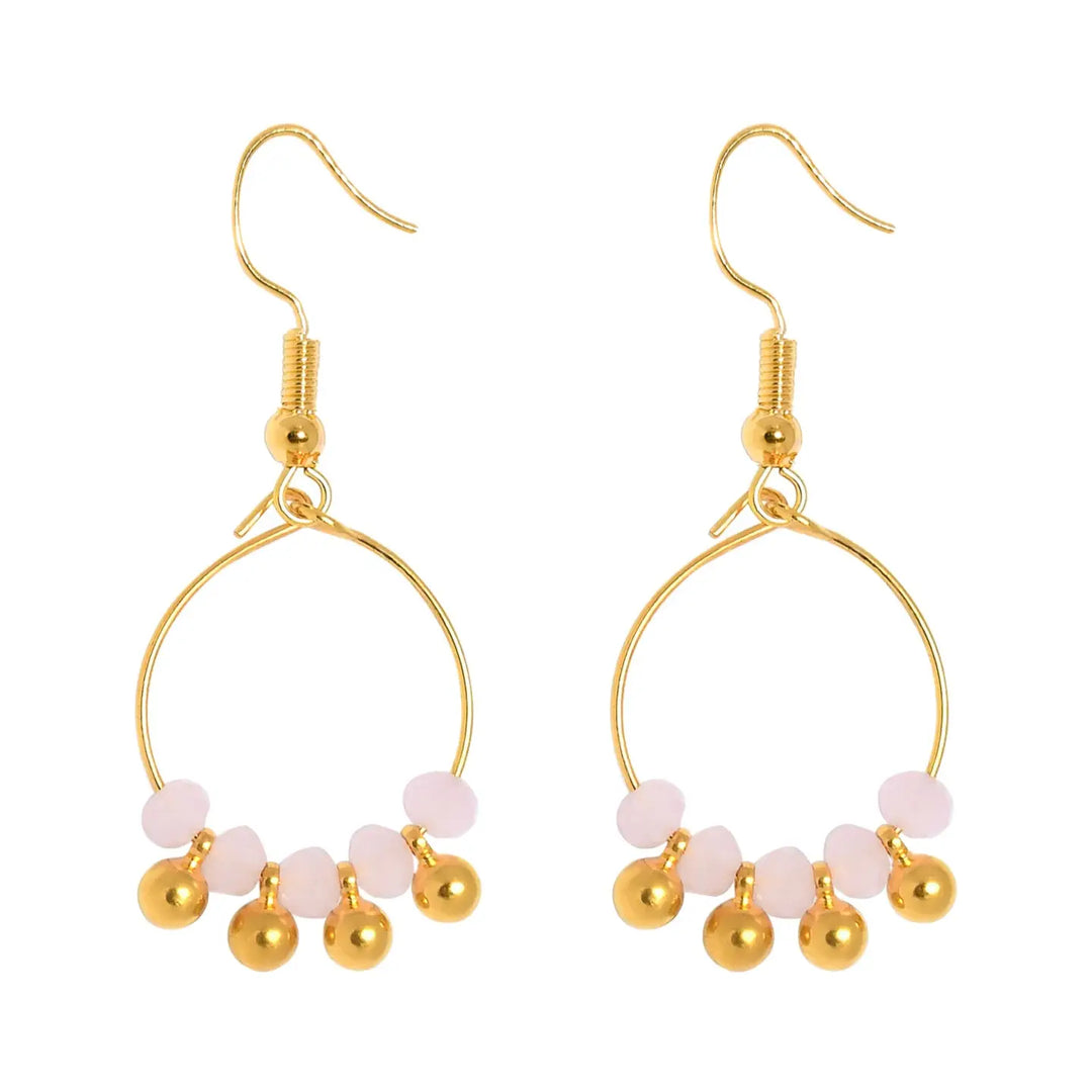 Glass Bead &amp; Drop Earrings
