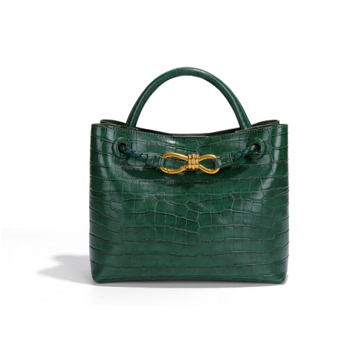 Bordeaux Belle Faux Croc Embossed Bag