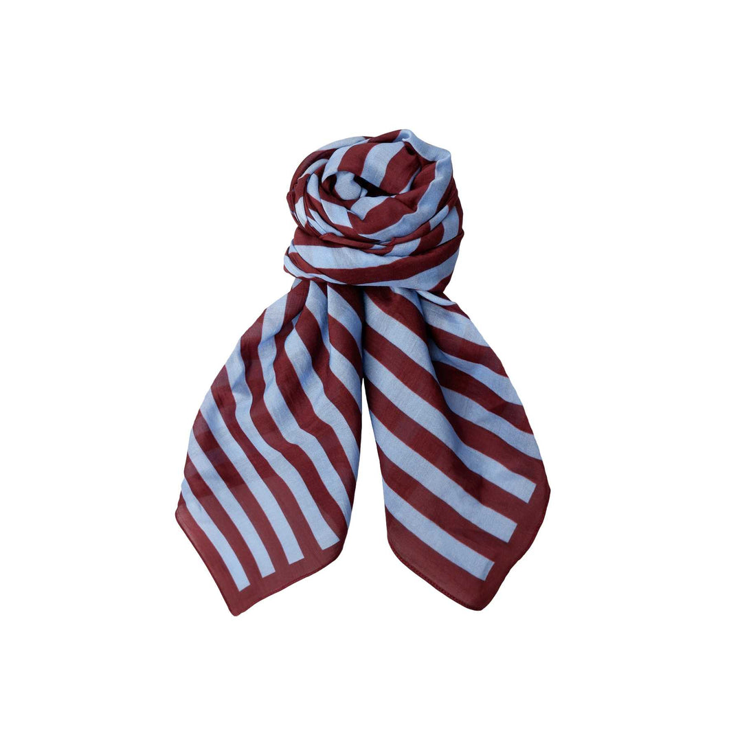 Shirley striped mini scarf