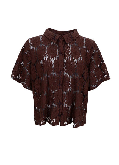 Cosmos Lace Flower Shirt