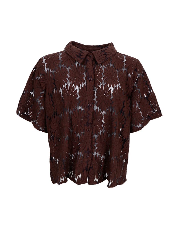 Cosmos Lace Flower Shirt