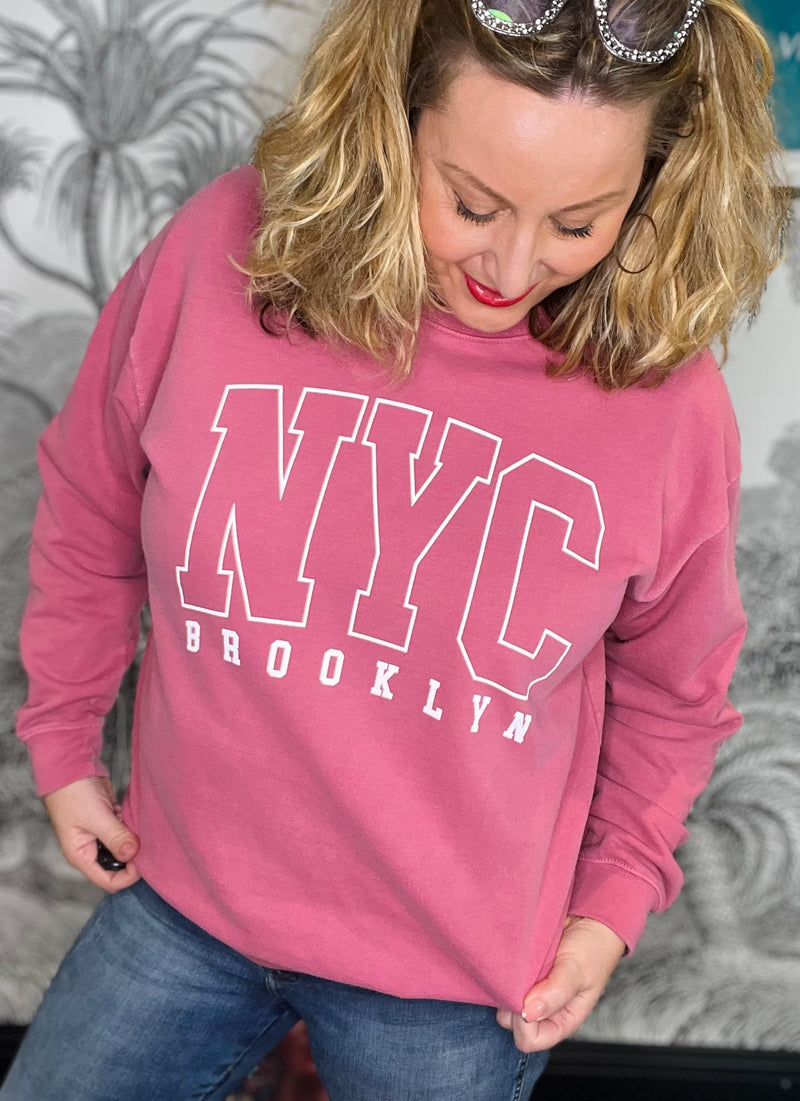 New York Logo Crew Neck Sweatshirt