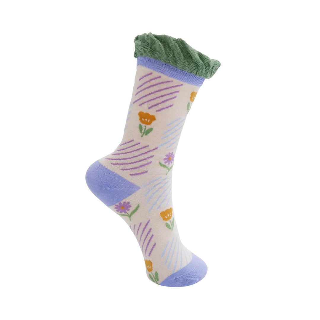 Blaine socks in Jade Lavender