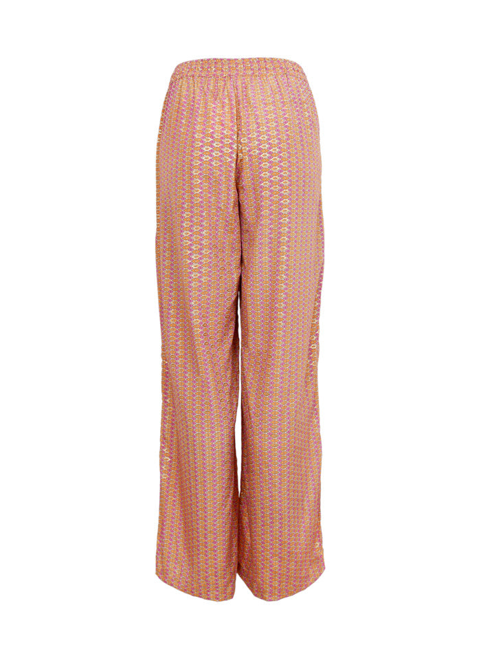 Luna Straight Leg Trousers in Pink Diamond