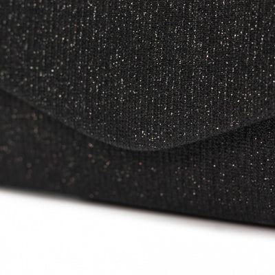 Kalina Black Sparkle Clutch Bag