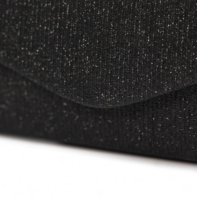 Kalina Black Sparkle Clutch Bag