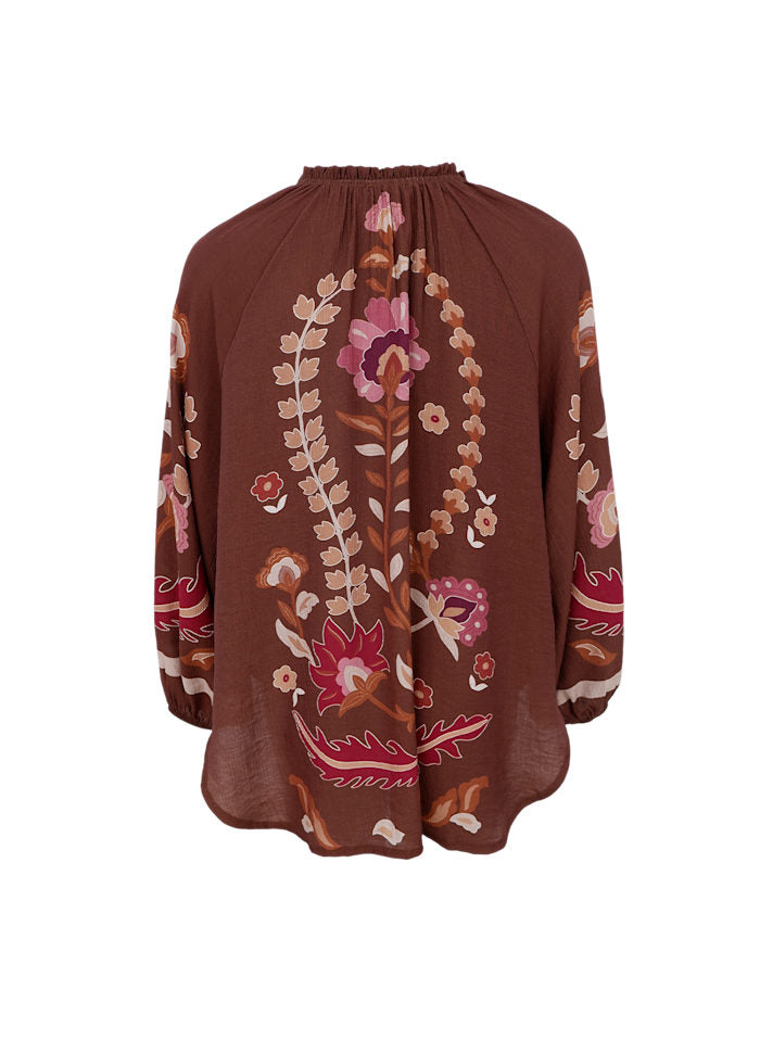 Marigold Floral Blouse