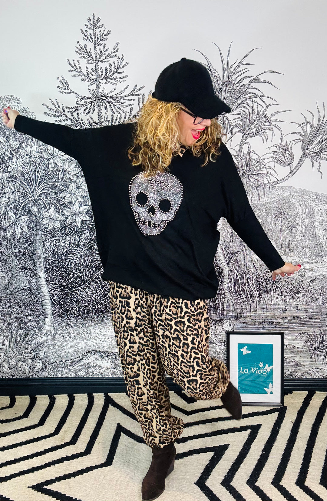 Santos Beaded Skull Jumper