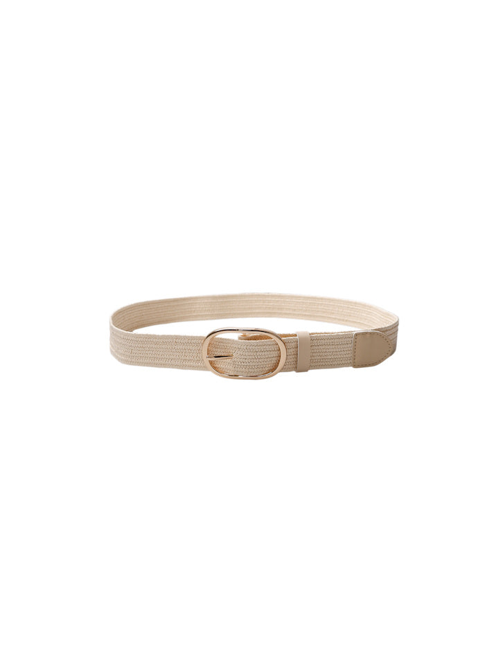 Charmaine Metal Buckle Jute Belt