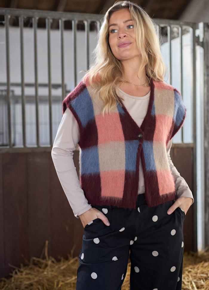 Chess Check Knit Vest