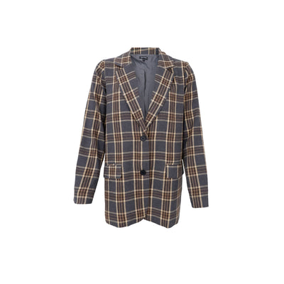 Nellie Plaid Brushed Blazer