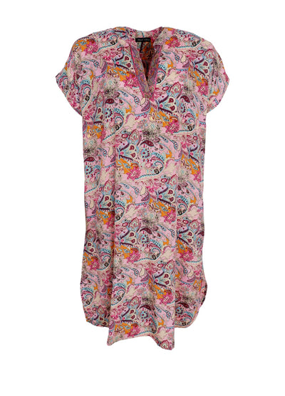 Andrea Cap Sleeve V-Neck Short Dress