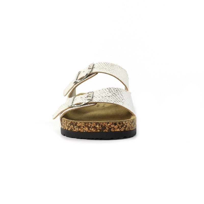 Mykonos Silver Snake Sandals