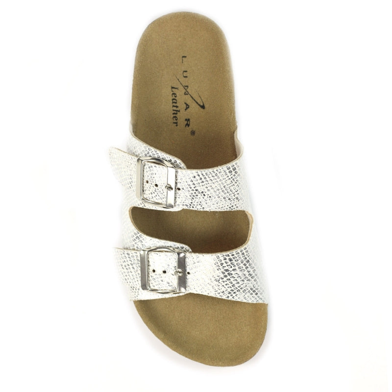 Mykonos Silver Snake Sandals