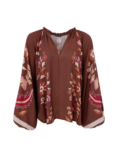 Marigold Floral Blouse