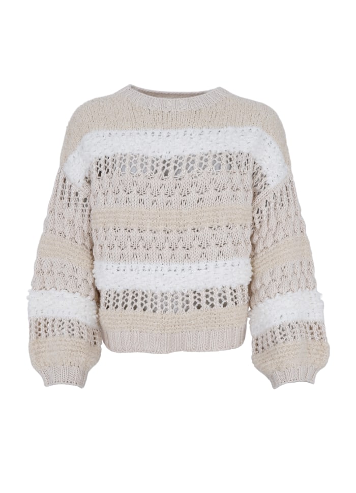 Heidi Bouclé Stripe Jumper