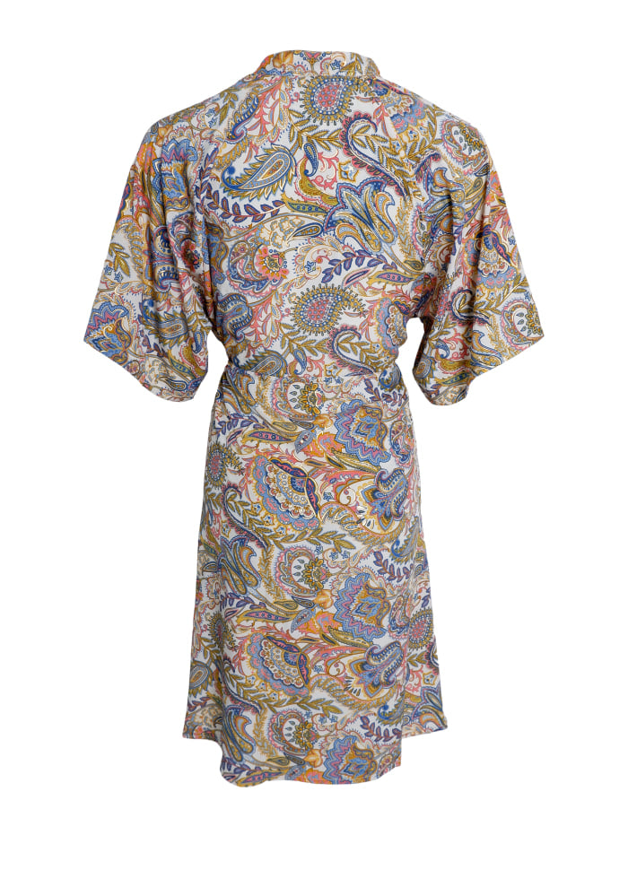 Luna Raglan Sleeve Short Dress in Summer Garden