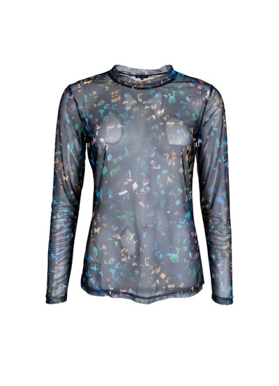 Florence Mesh Top in Multi Animal