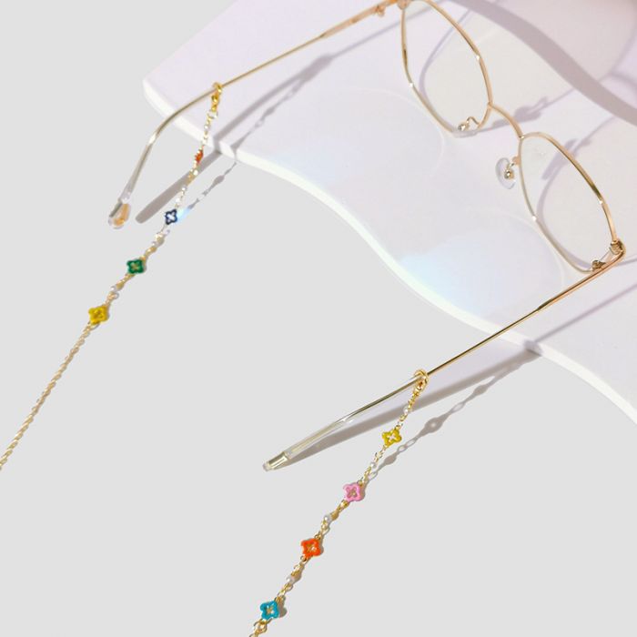 Multicoloured Petal Sunglasses Chain