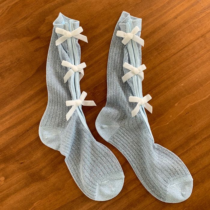 Glitter & Bow Socks