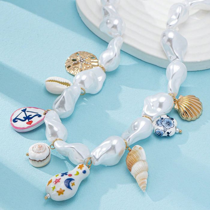 Summer Charm Chunky Pearl Necklace