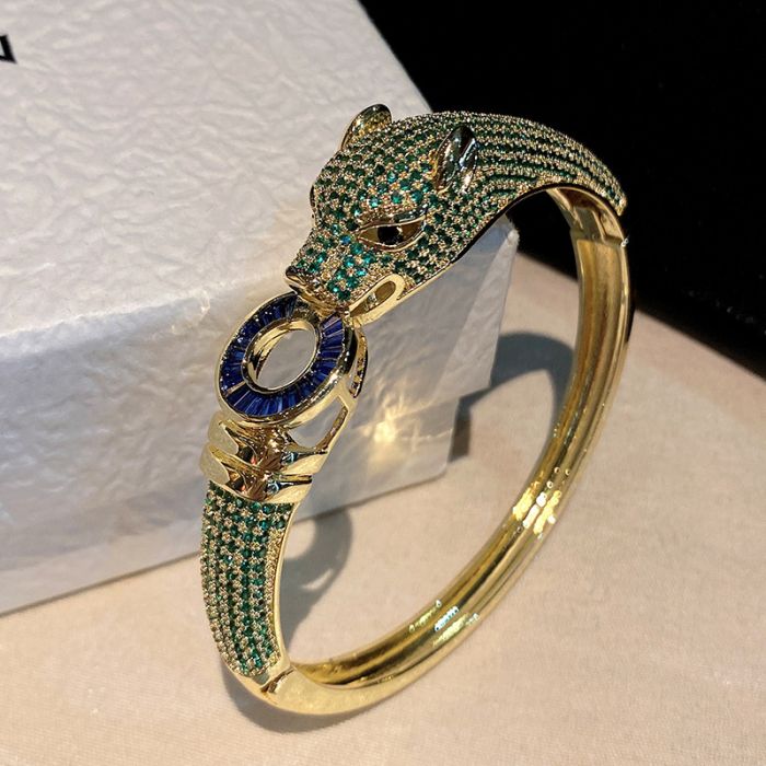 Regal Panther Rhinestone Bracelet