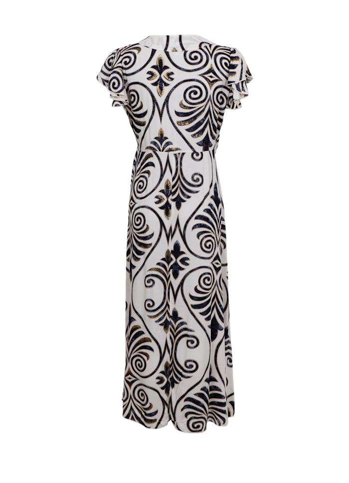 Stella Wrap Dress in Malaka Beige