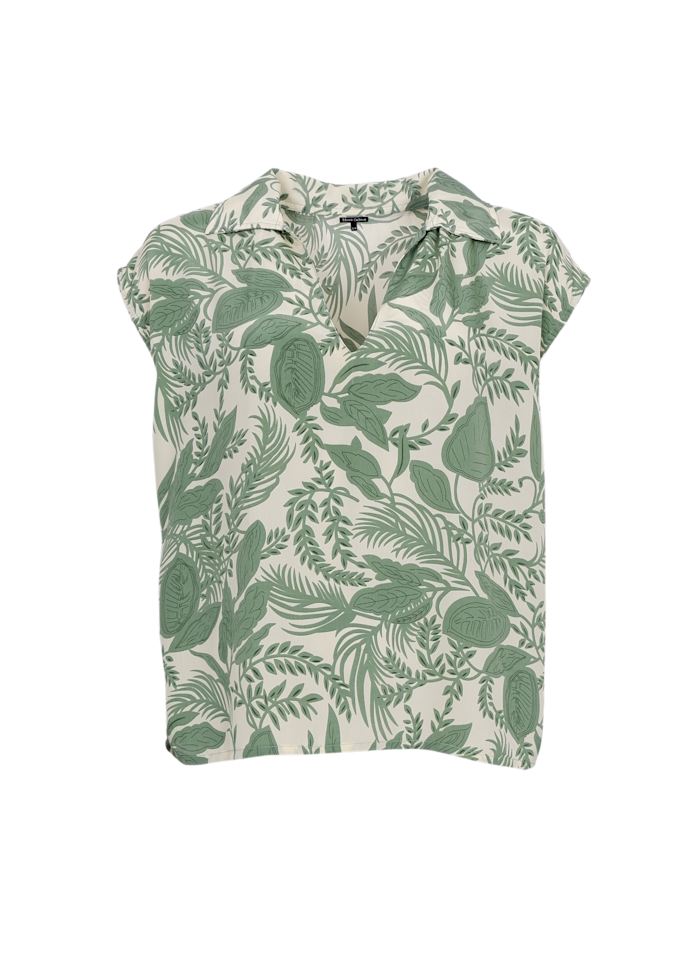 Luna Ane Blouse in Sage Green