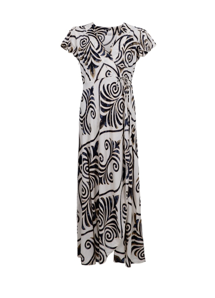 Stella Wrap Dress in Malaka Beige