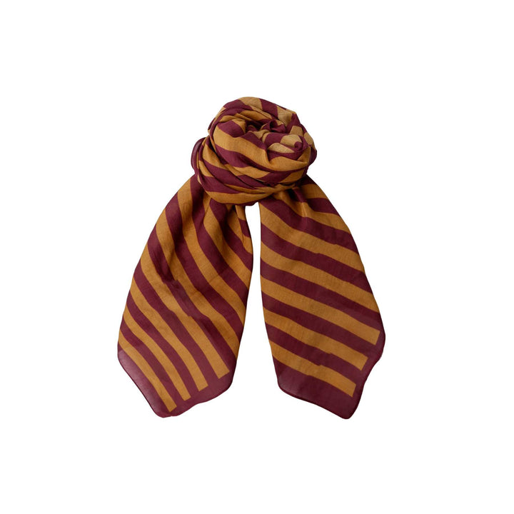 Shirley striped mini scarf
