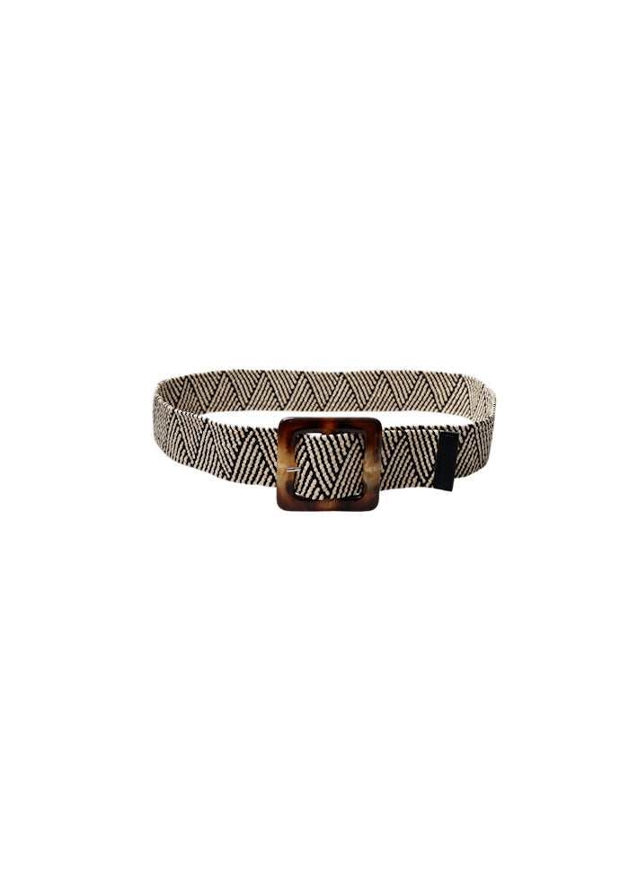 Anett Square Buckle Jute Belt