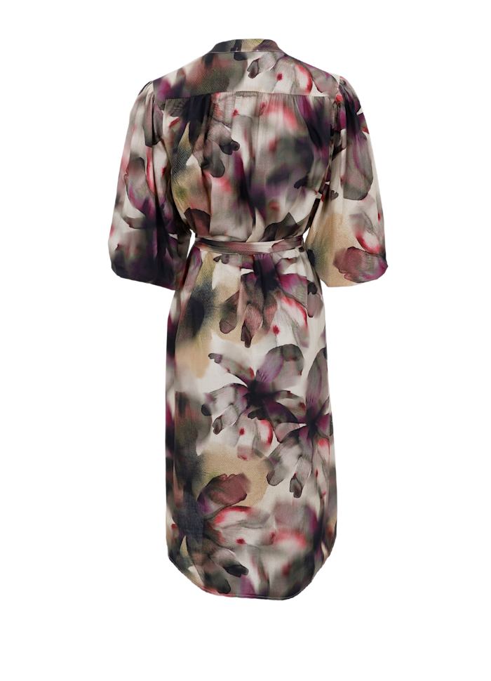 Filora Dress in Plum Flower