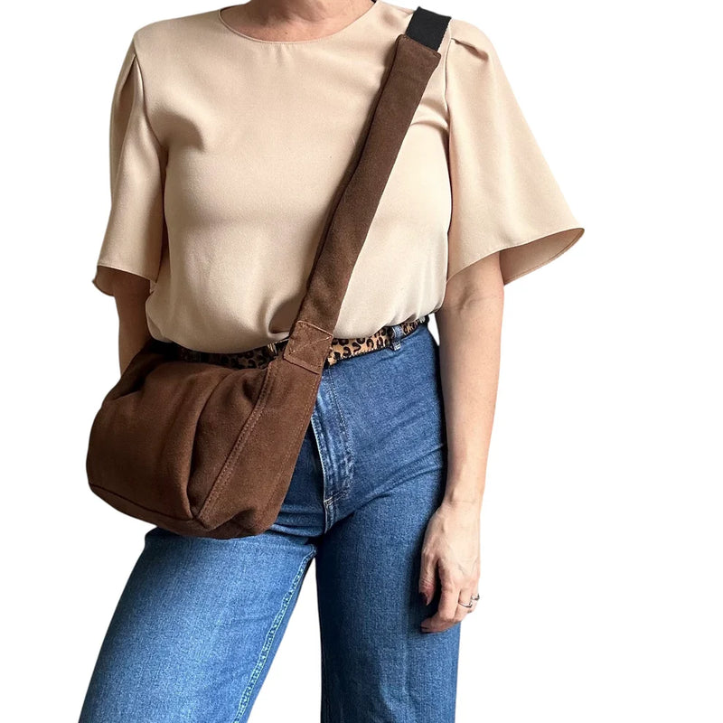 Brixton Suede Sling Bag