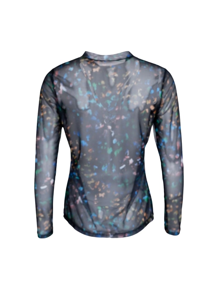Florence Mesh Top in Multi Animal