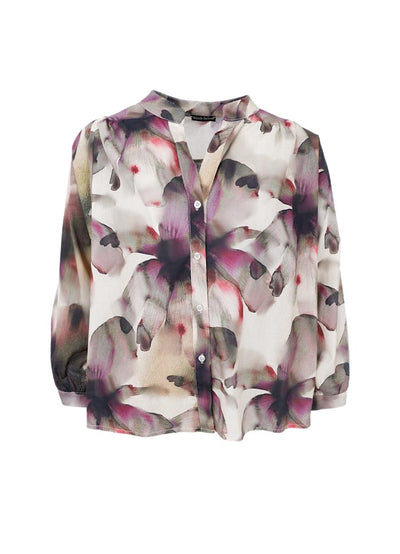 Filora Blouse in Plum Flower