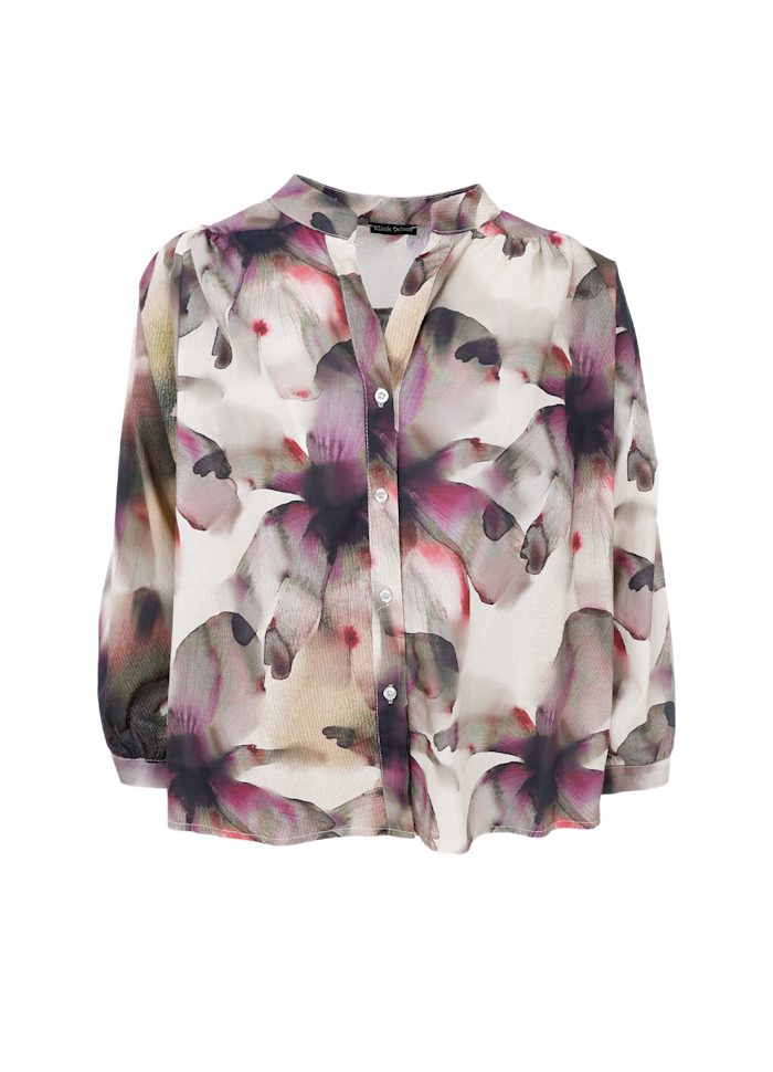 Filora Blouse in Plum Flower