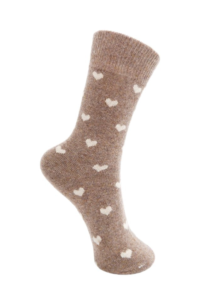 Cai Heart Wool Socks